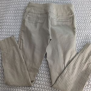 Tan leggings, cotton, polyester, spandex, size XS, New York & Co